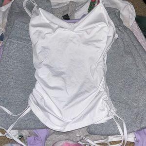 white tank top